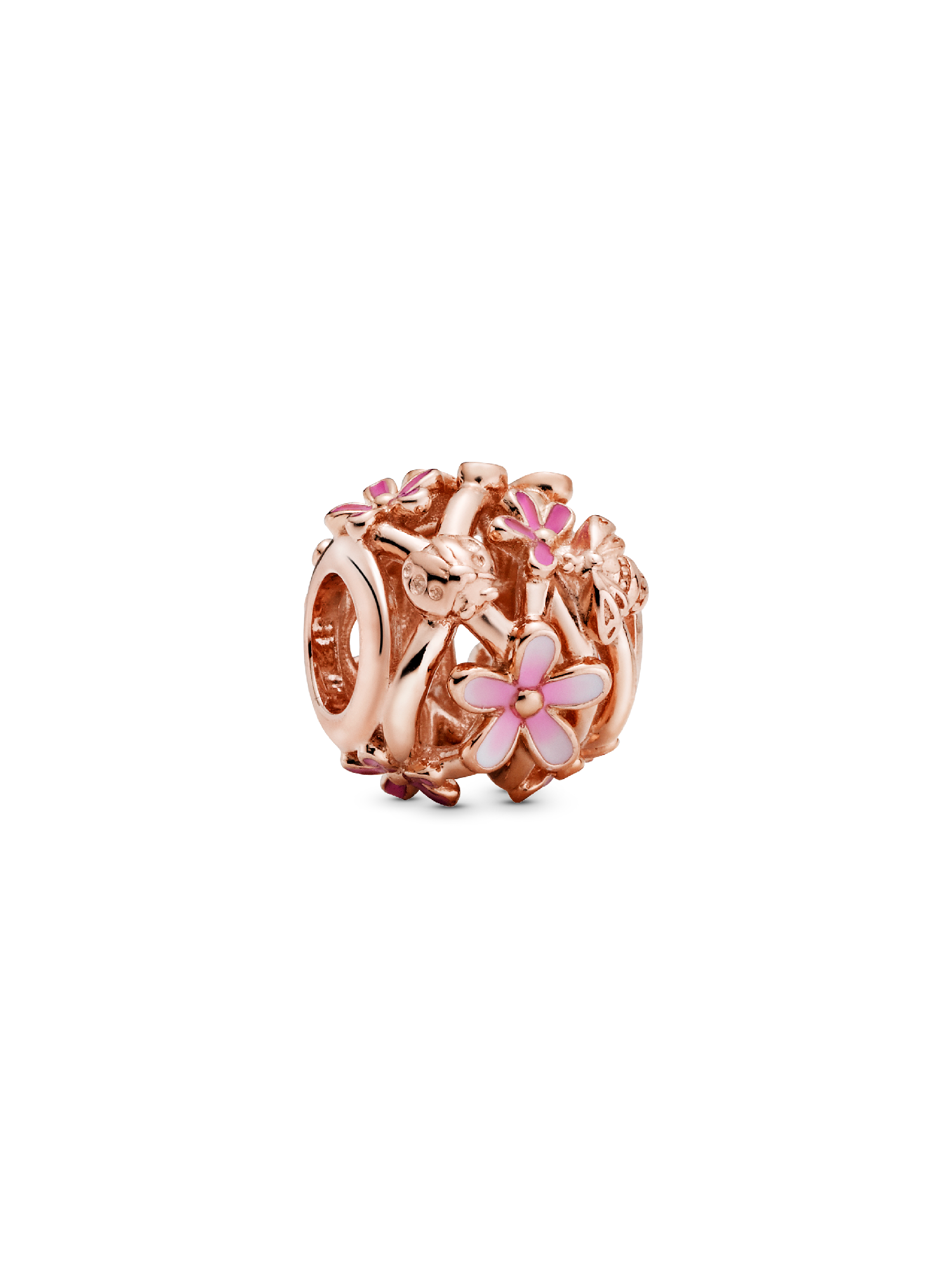 Kafes İşi Pembe Papatya Charm