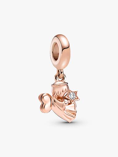 Kalp Kanatlı Melek Sallantılı Charm