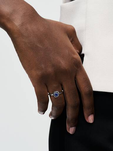 Eylül Burç Taşı Sonsuz Halka Yüzük