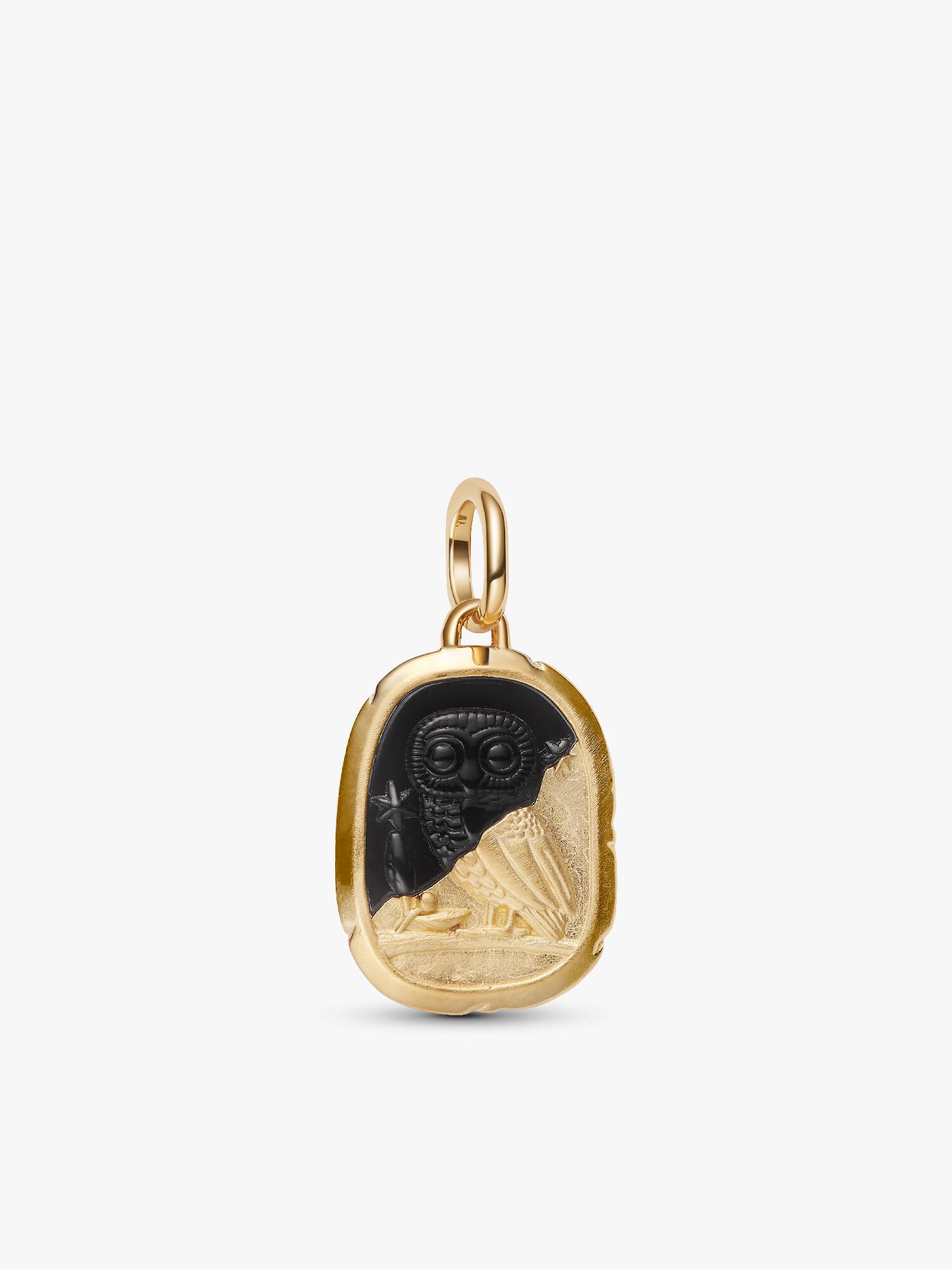 Baykuş Madalyon Charm