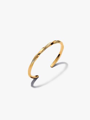 Kıvrımlı Açık Bangle Bileklik