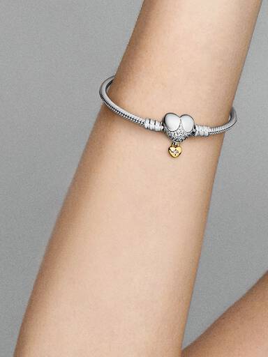 Disney Prensesleri Pandora Moments Kalp Klipsli Zincir Bileklik