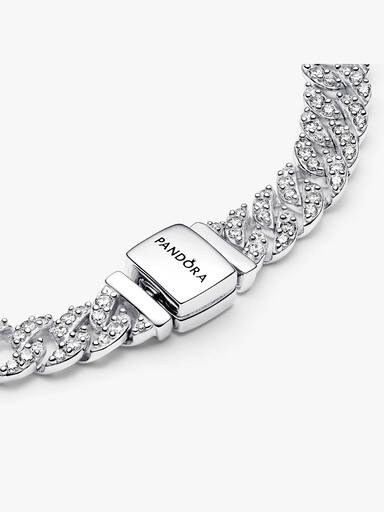 Pandora Timeless Pavé Küba Zincirli Bileklik