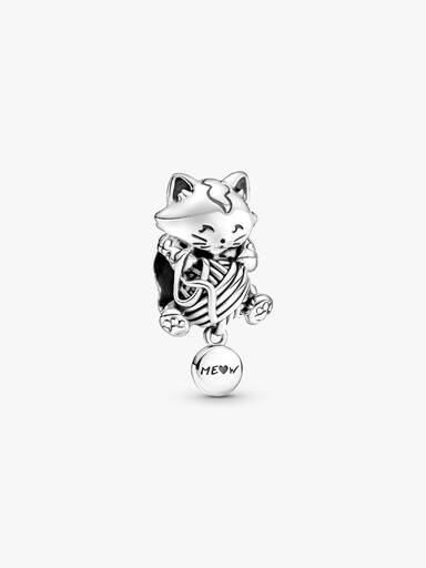 Yavru Kedi ve İp Yumağı Charm