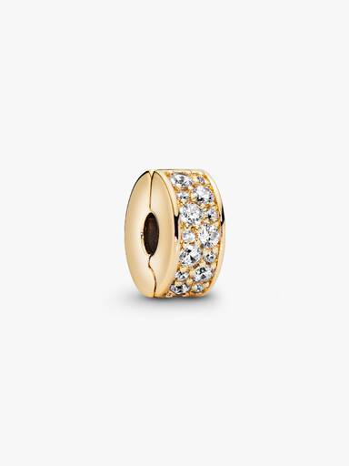 Şeffaf Pavé Klips Charm