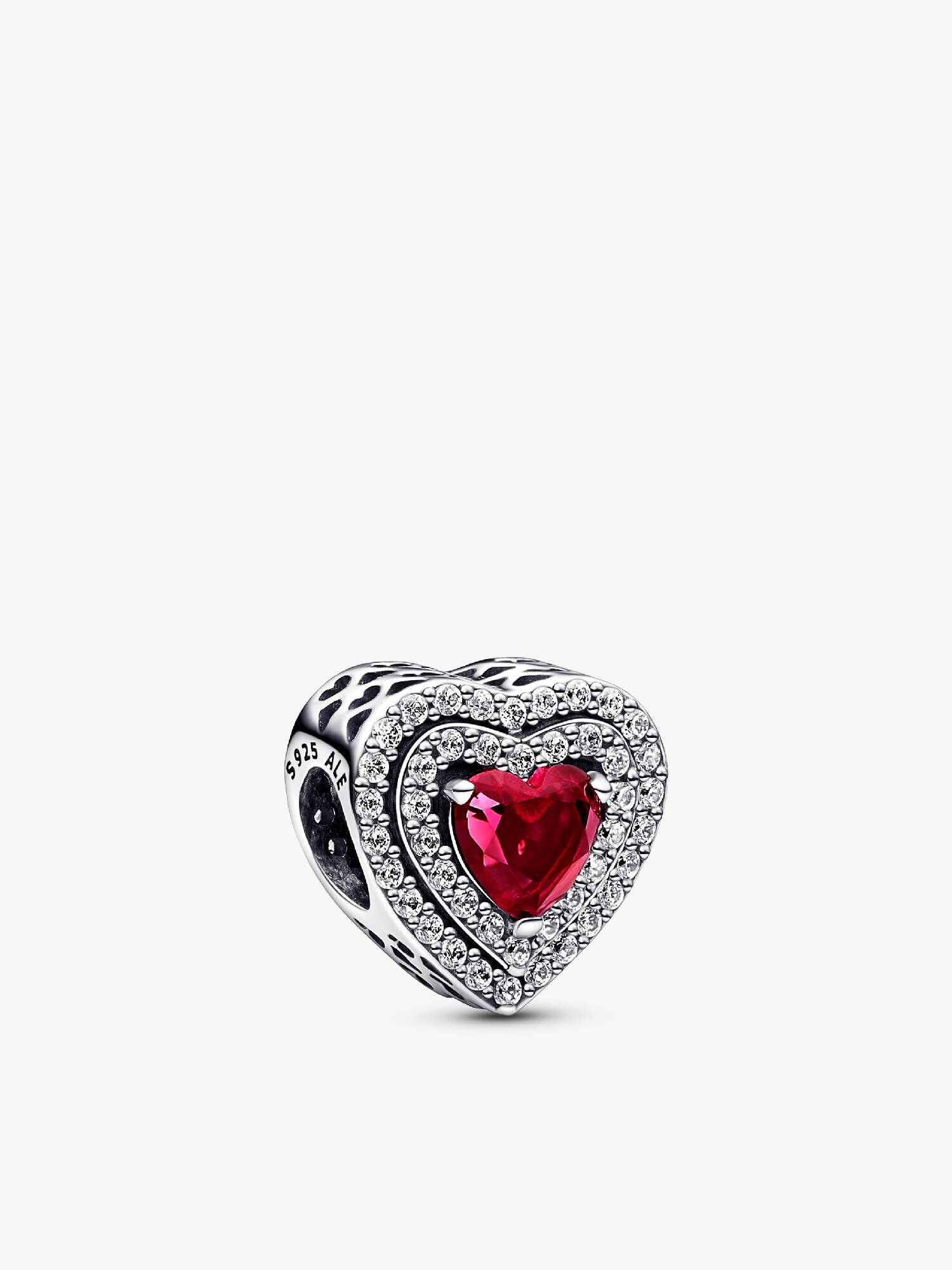 Işıltılı Kademeli Kalp Charm