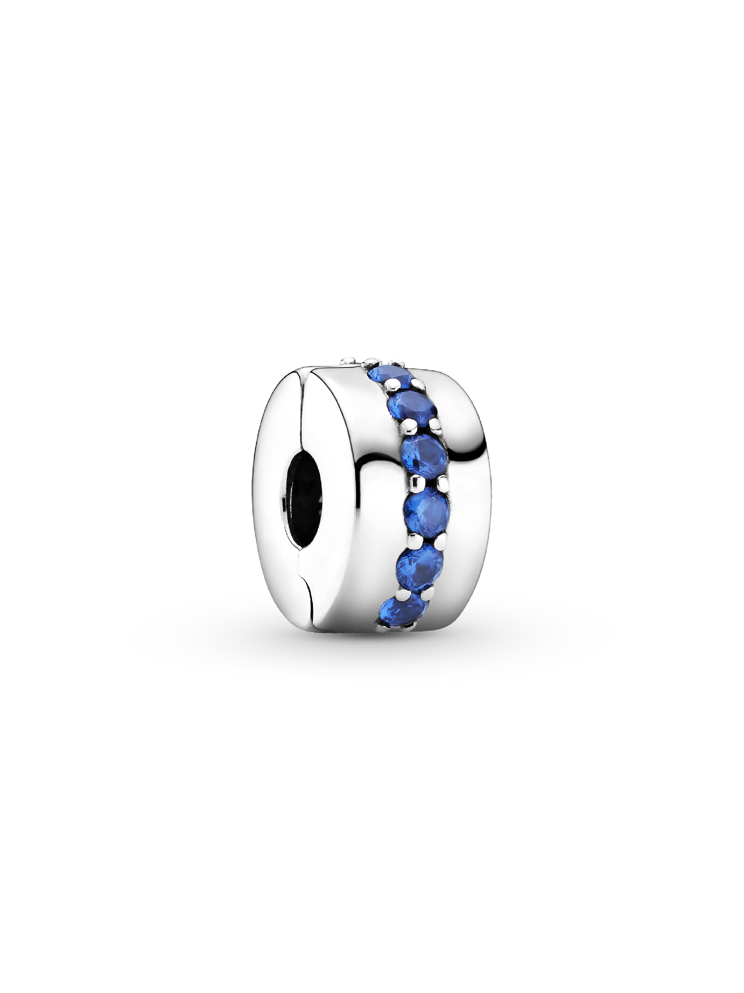 Mavi Işıltılı Klips Charm