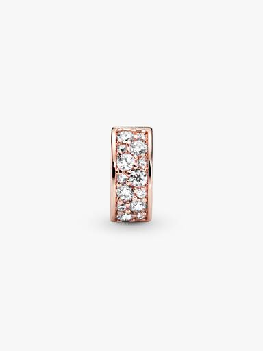 Şeffaf Pavé Klips Charm