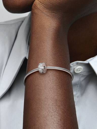 Şeffaf Pavé Klips Charm