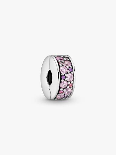 Mor Pavé Klips Charm