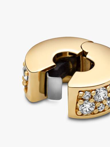 Şeffaf Pavé Klips Charm