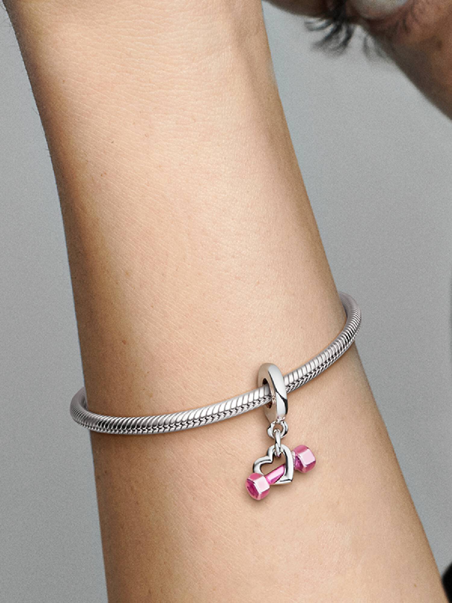 Dambıl ve Kalp Sallantılı Charm