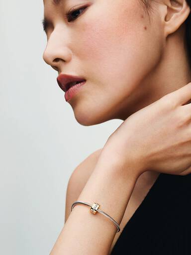 Işıltılı Tek Sıra Klips Charm