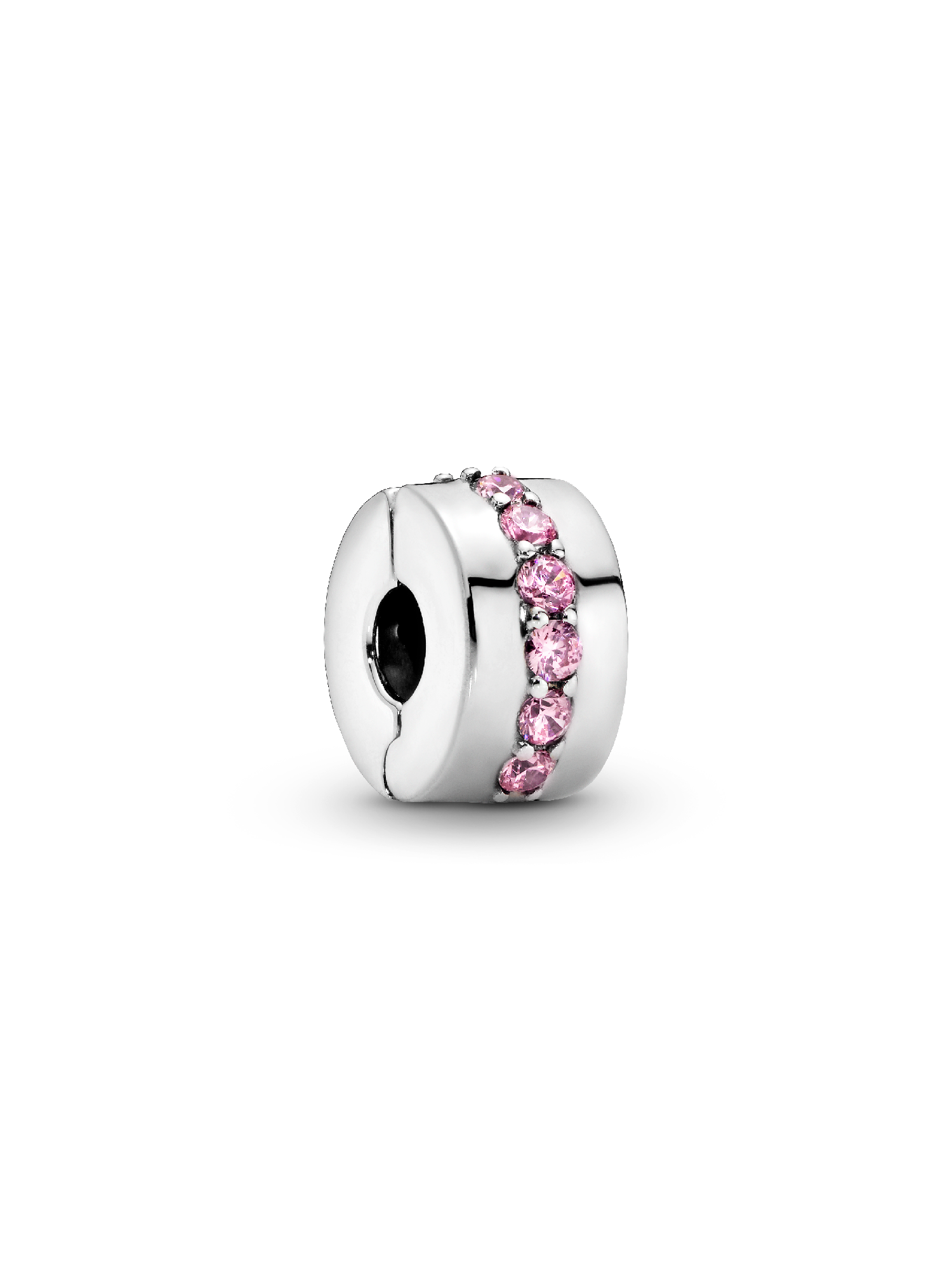 Pembe Işıltılı Dizi Klips Charm