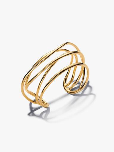 Doğal Şekilli Açık Tel Bangle Bileklik