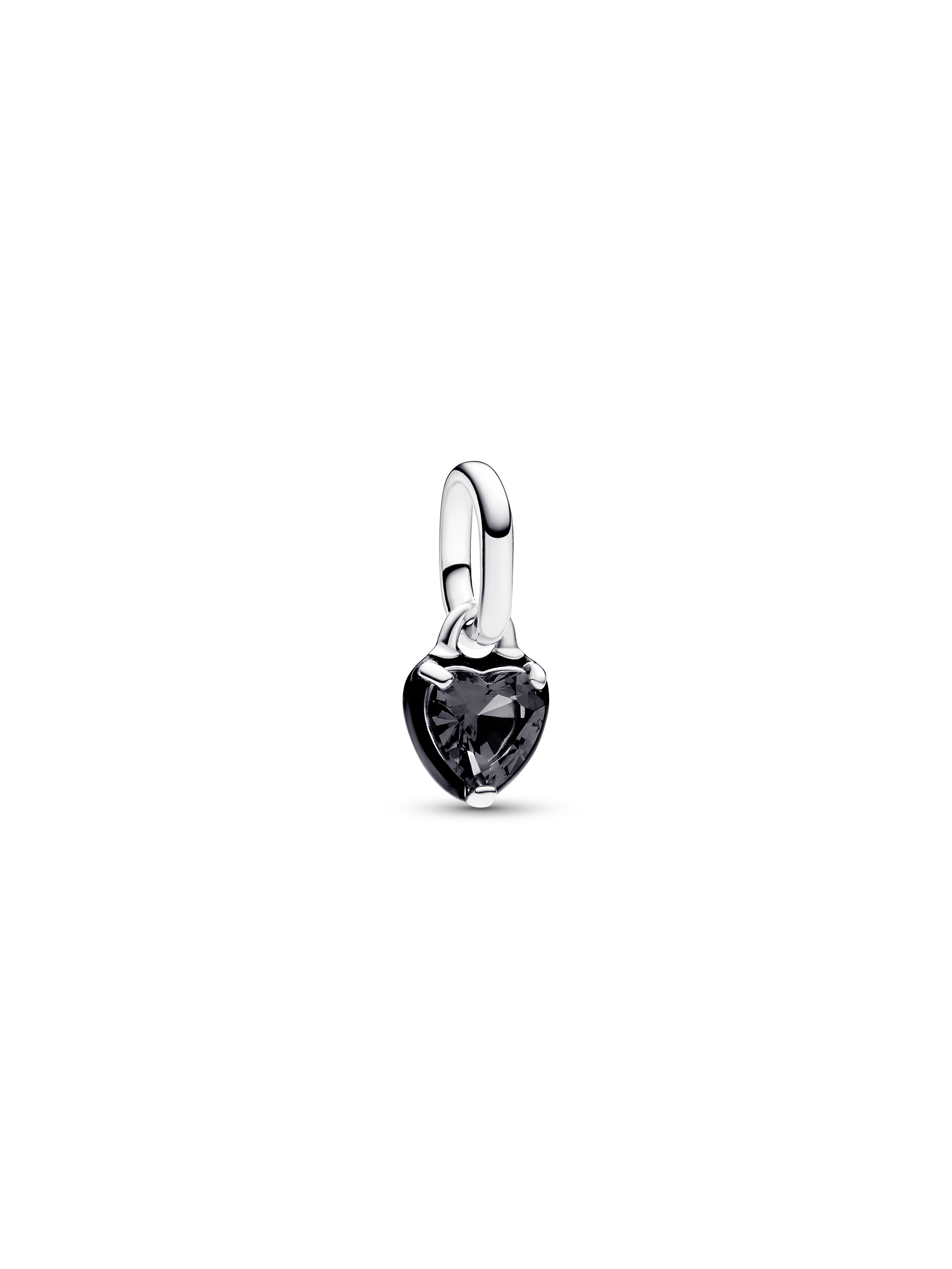 Pandora ME Siyah Çakra Kalp Mini Sallantılı Charm