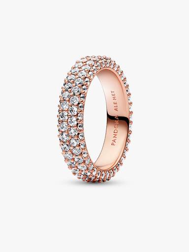 Pandora Timeless Çift Sıralı Pavé Yüzük