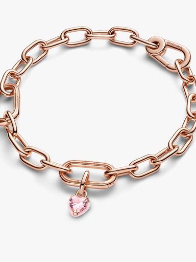 Pandora ME Pembe Çakra Kalp Mini Sallantılı Charm