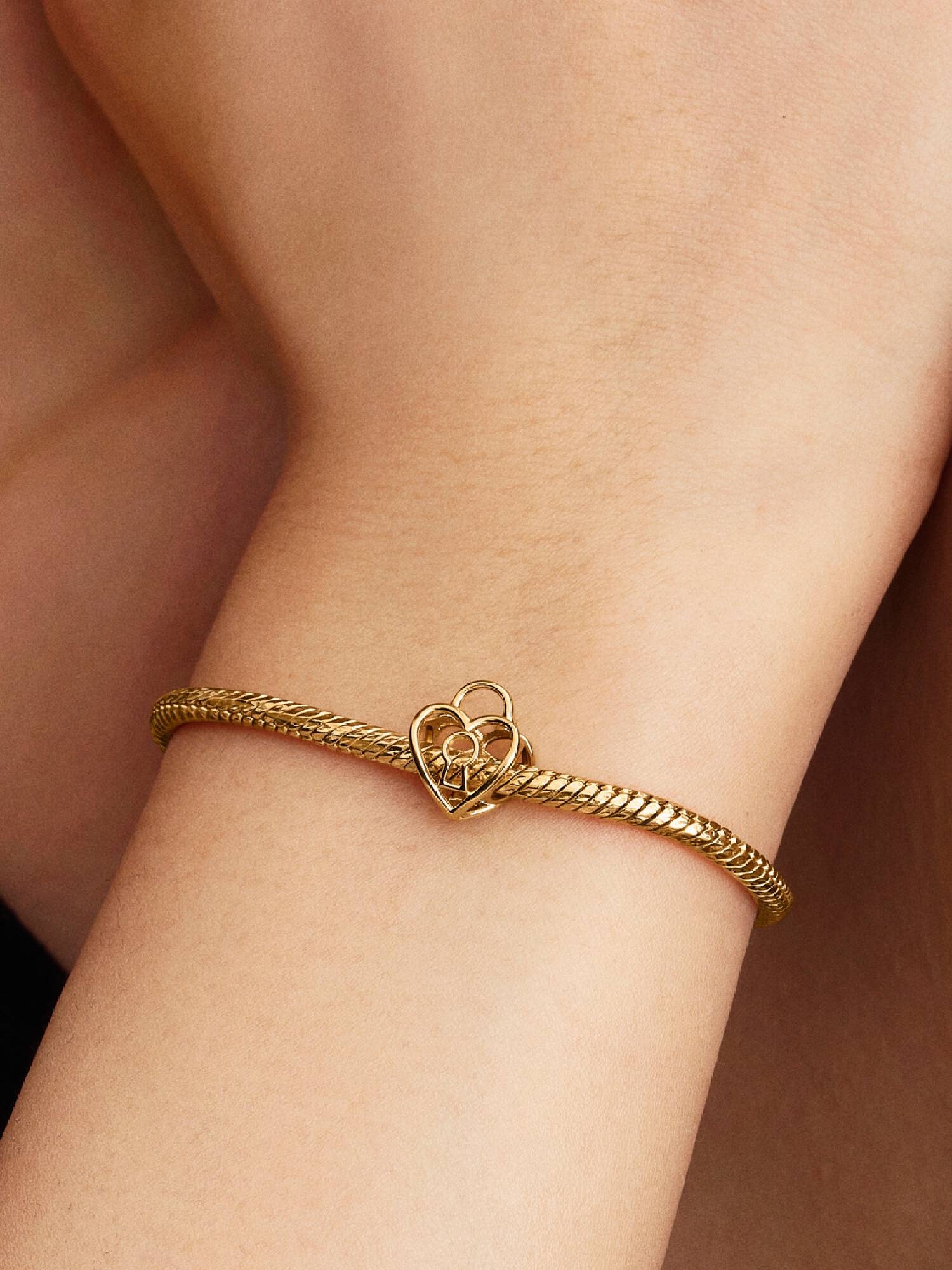 Kafes İşi Kalp Asma Kilit Charm