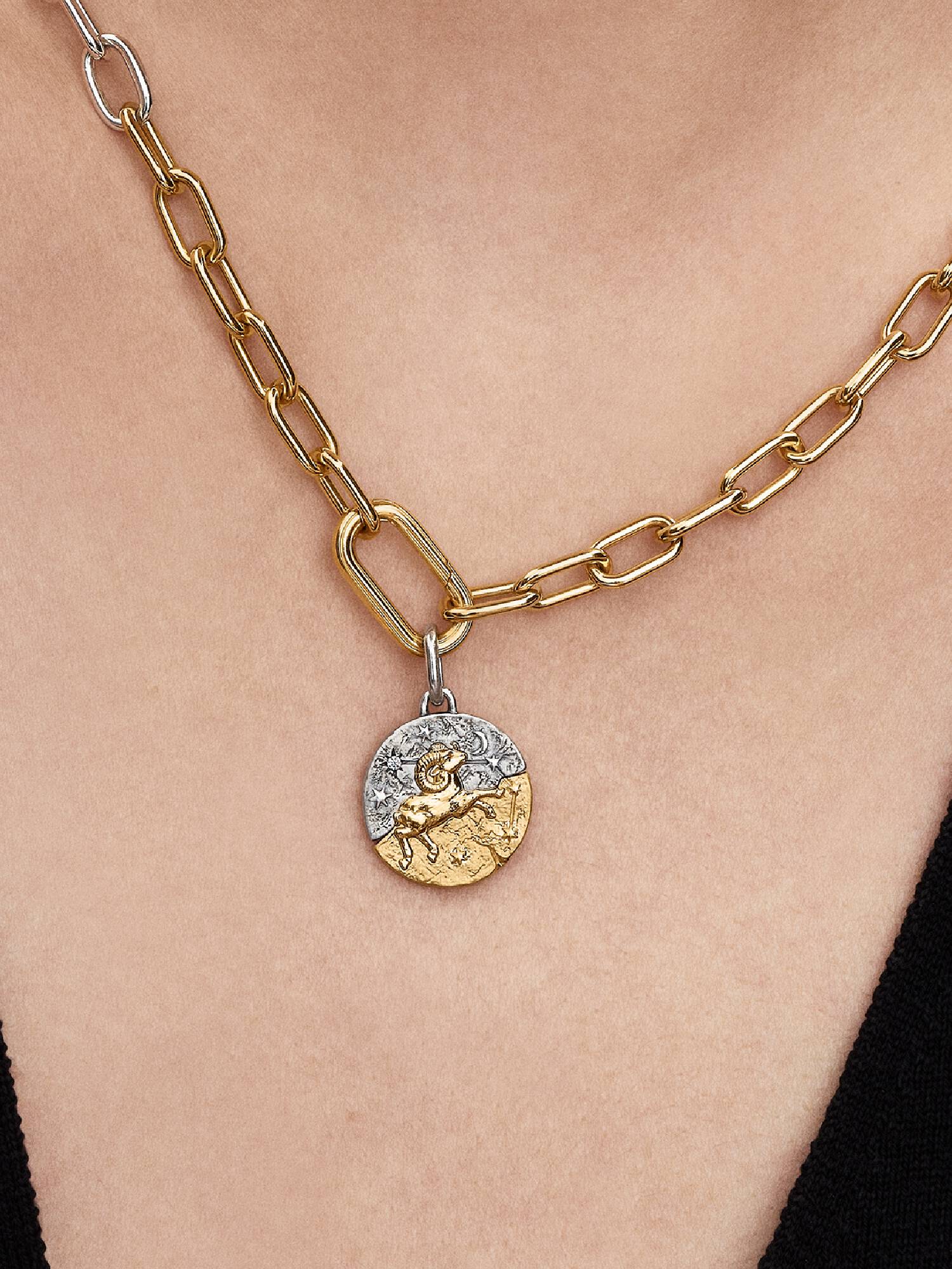 Koç Burcu Madalyon Charm