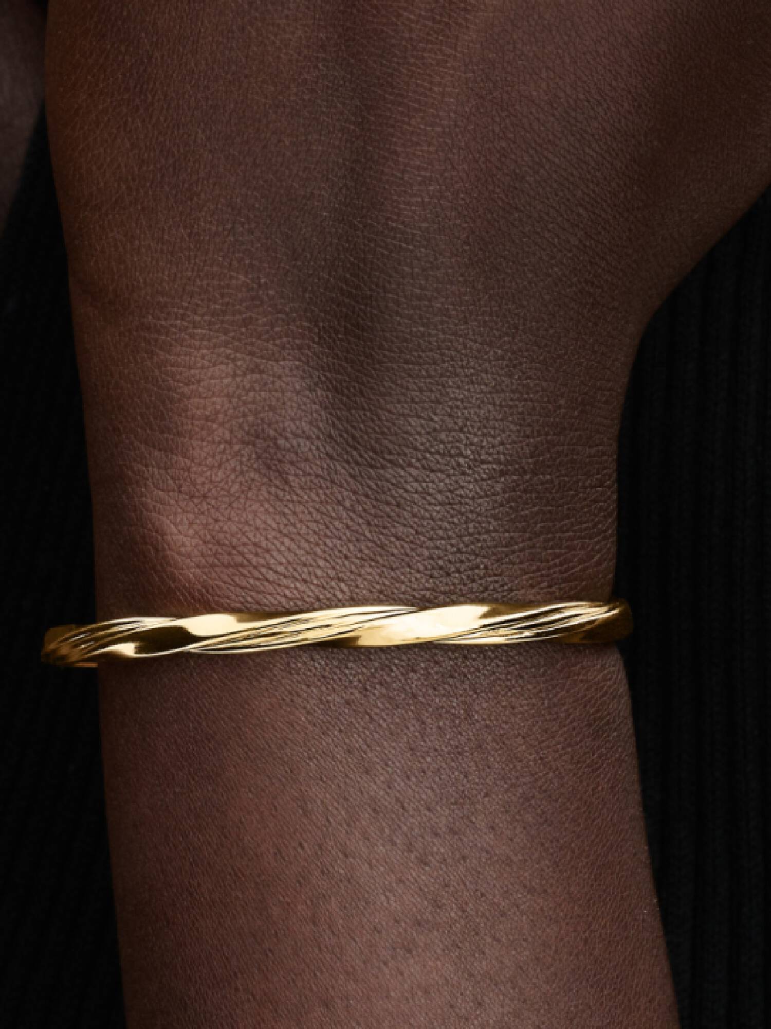 Kıvrımlı Açık Bangle Bileklik