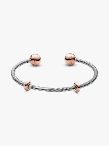 Pandora Moments Yılan Zincirli Açık Bilezik