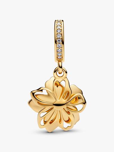 Mavi Çiçek Sallantılı Charm