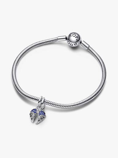 Işıltılı Ayrılabilir Melek Kanatları Sallantılı Charm