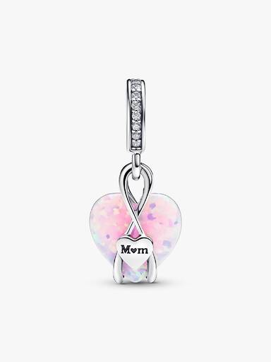 Anne Işıltılı Kalp Sallantılı Charm