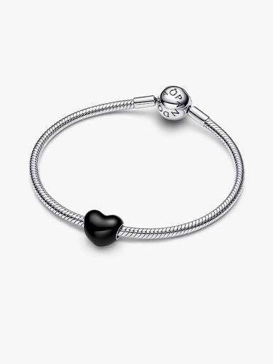 Siyah Kalp Charm