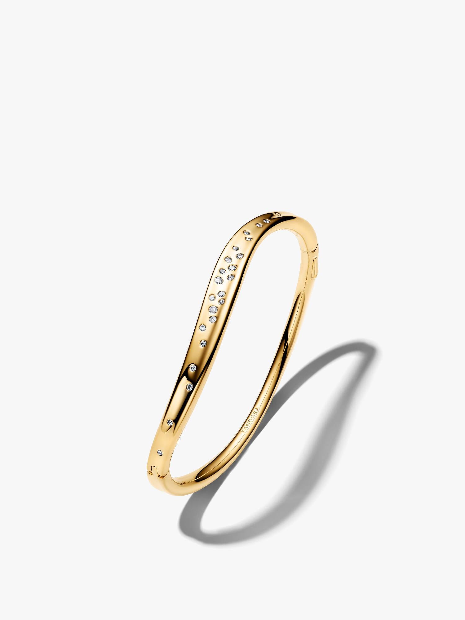 Doğal Şekilli Taş Detaylı Bangle Bileklik