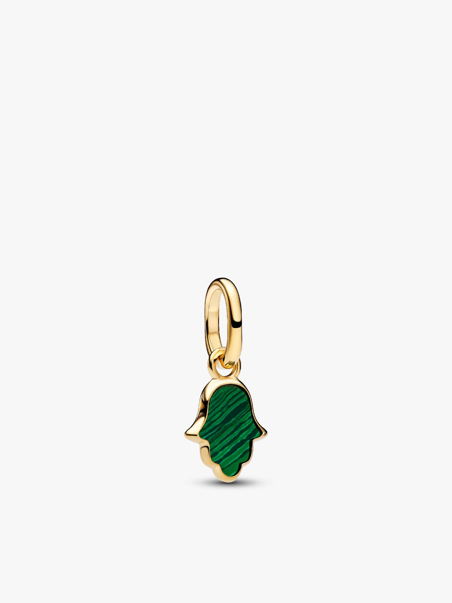 Yeşil Fatma Eli Mini Sallantılı Charm