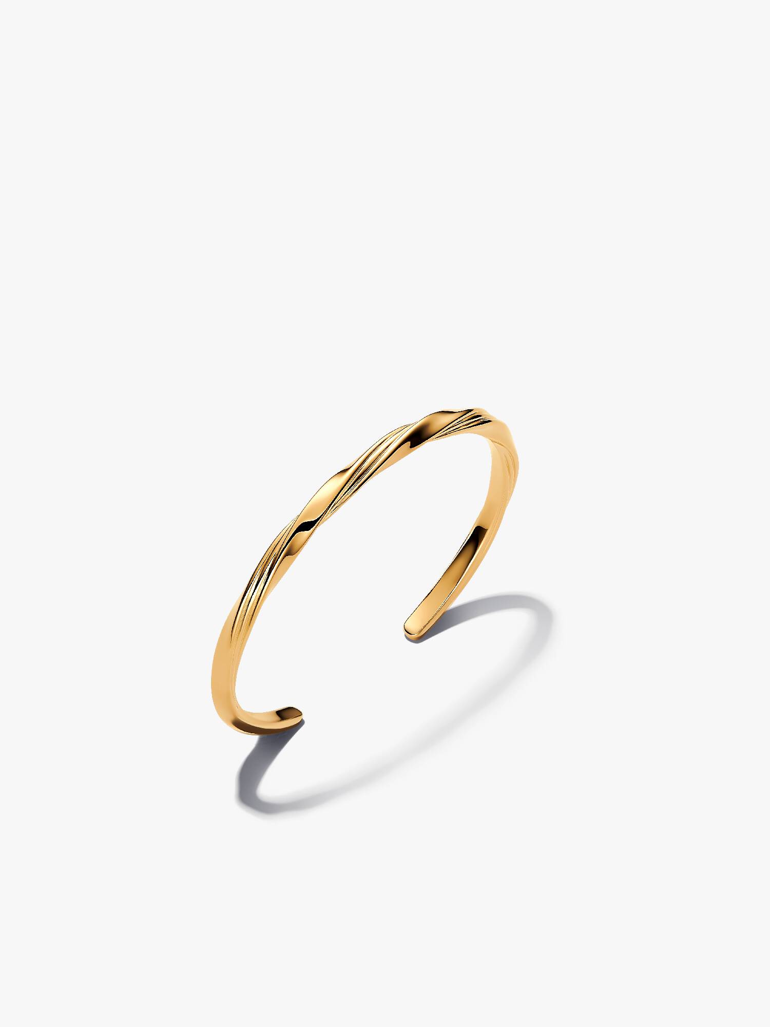 Kıvrımlı Açık Bangle Bileklik