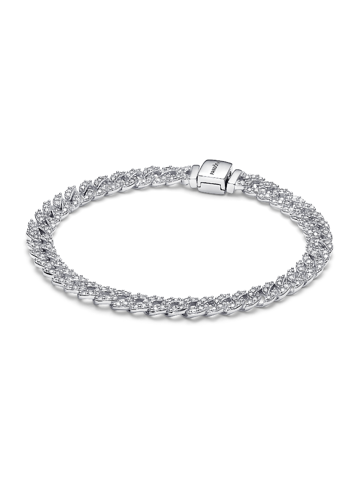 Pandora Timeless Pavé Küba Zincirli Bileklik