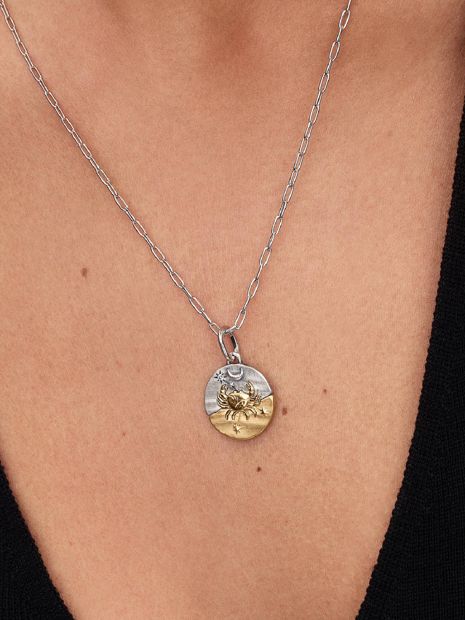 Yengeç Burcu Madalyon Charm