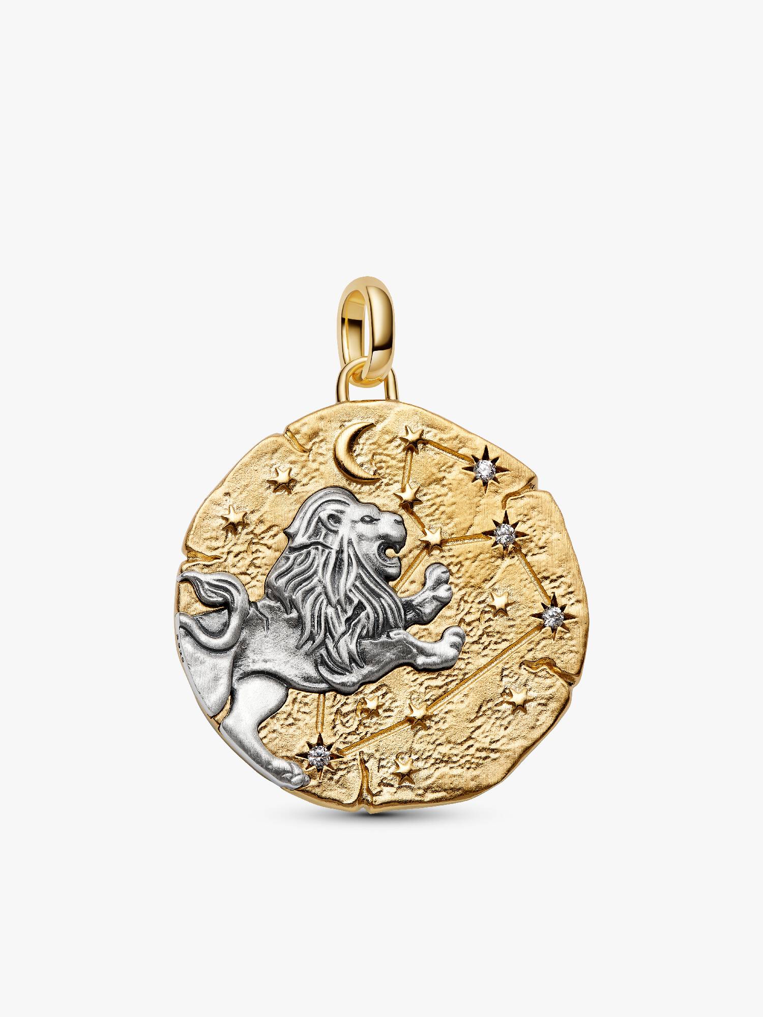 Aslan Burcu Büyük Boy Madalyon Charm