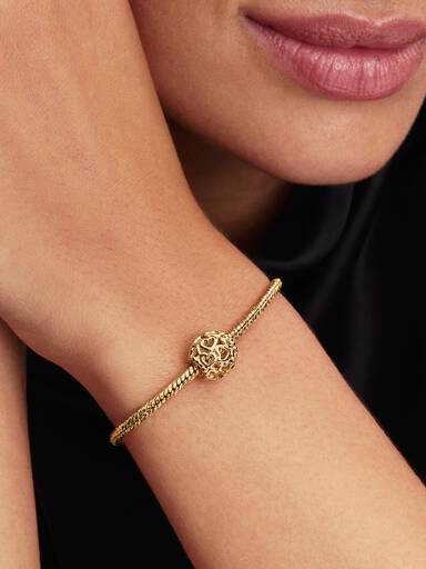 Kafes İşi Kalp Charm
