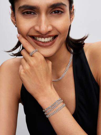 Pandora Timeless Pavé Küba Zincirli Bileklik