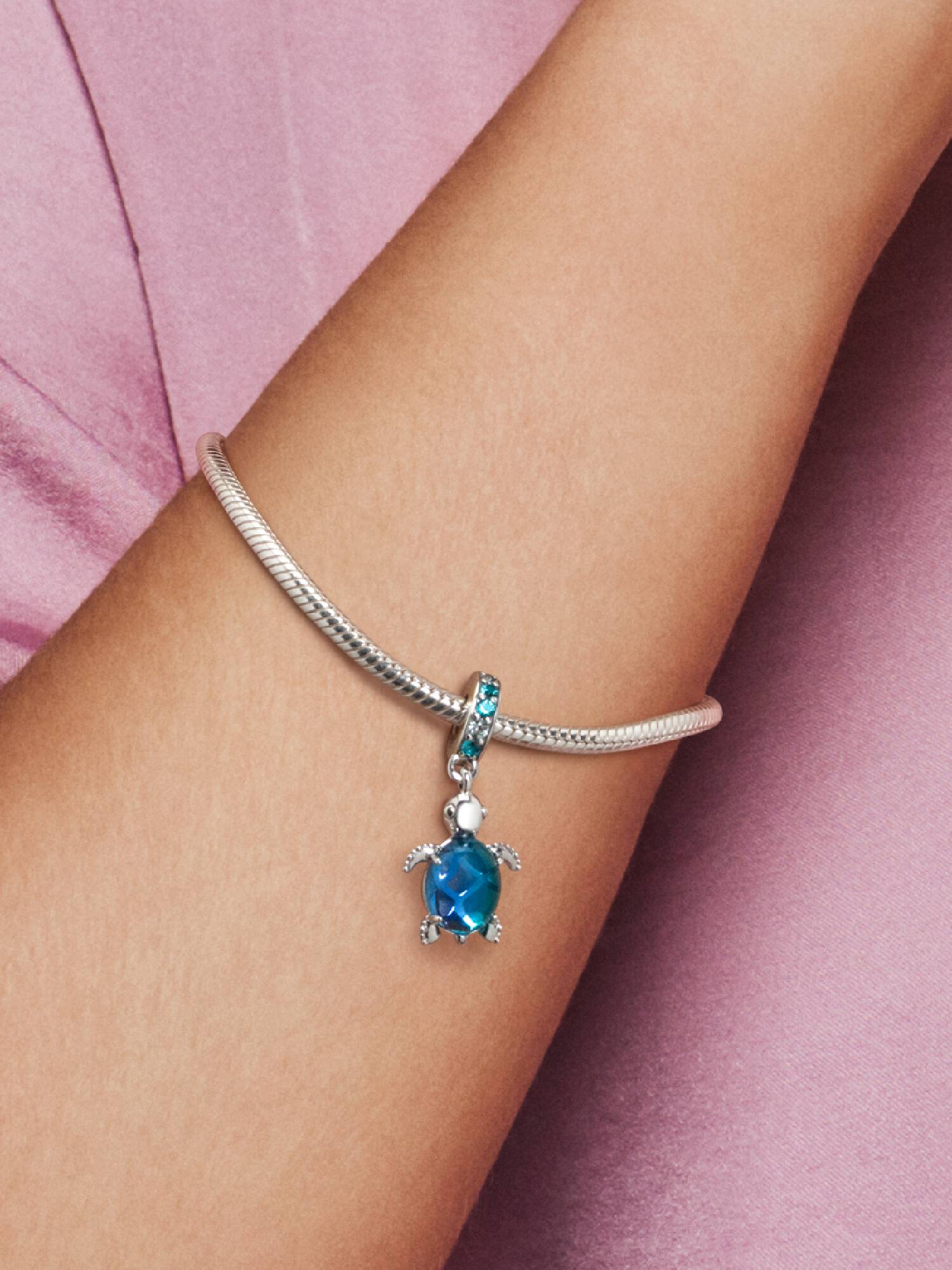 Murano Camı Deniz Kaplumbağası Sallantılı Charm